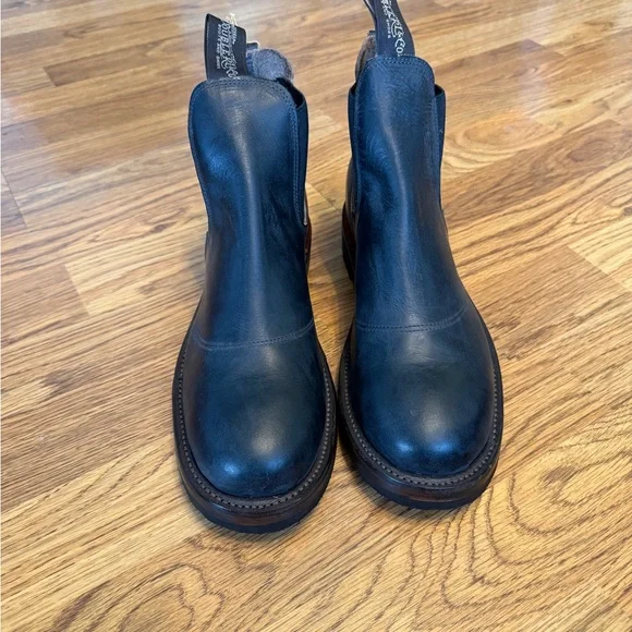 RRL Double RL Leather Congress Chelsea Boots NWT - Picture 9 of 11